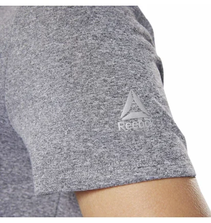 Футболка женская Reebok Reflective Graphic Short Sleeve Running Top Grey D78939
