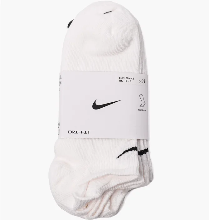 Носки унисекс Nike (3 пары) Value No Show White Sx2554-101
