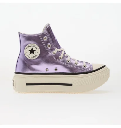 Кеды женские Converse Chuck Taylor All Star Lift Double Stack Platform Metallic Violet A15163C