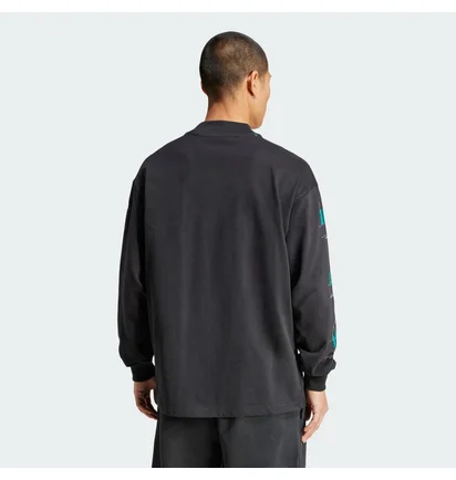 Свитшот мужской Adidas Equipment Long Sleeve Graphic Black JN4849