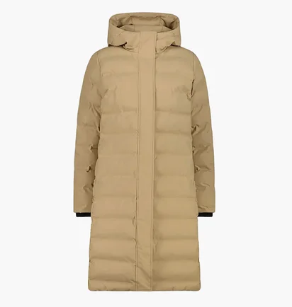Пуховик жіночий CMP Fix Hood Feel Warm Beige 35K3676-P405