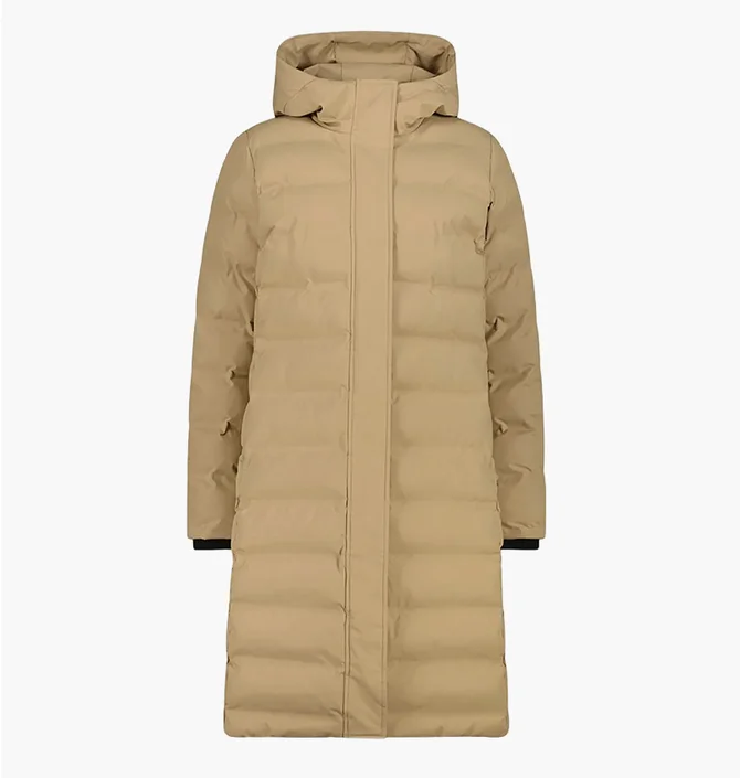 Пуховик жіночий CMP Fix Hood Feel Warm Beige 35K3676-P405