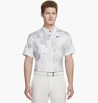Поло чоловіче Nike Dri-Fit Nike Tour White/Grey FD5935-100