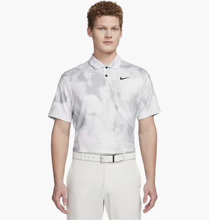 Поло мужское Nike Dri-Fit Nike Tour White/Grey FD5935-100