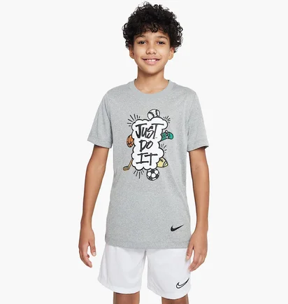 Футболка детская Nike Dri-Fit Just Do It Multi Sport Tee Grey DX9534-074