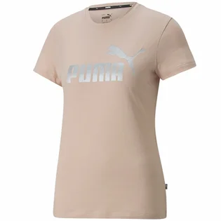 Футболка жіноча Puma Ess Metallic Logo Tee Beige 848303-47