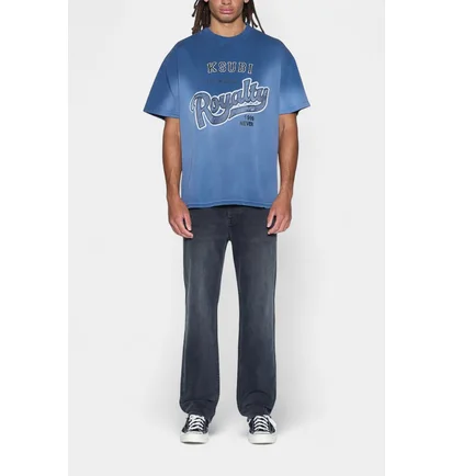 Футболка мужская Ksubi Champions Ekcess Ss Tee Ink Fade Blue MFA25TE009-BLU