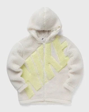 Куртка жіноча Nike W Nsw Logo Sherpa Jkt Beige FB8695-133