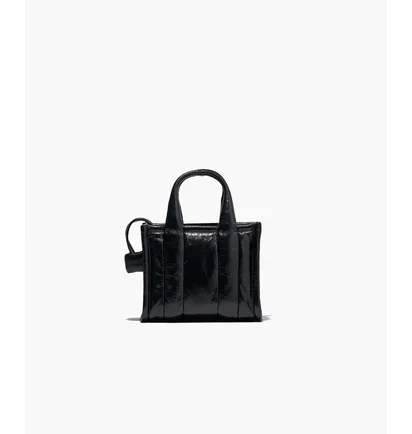 Сумка женская Marc Jacobs The Shiny Crinkle Leather Crossbody Tote Black H064L03FA22-BLACK-54773