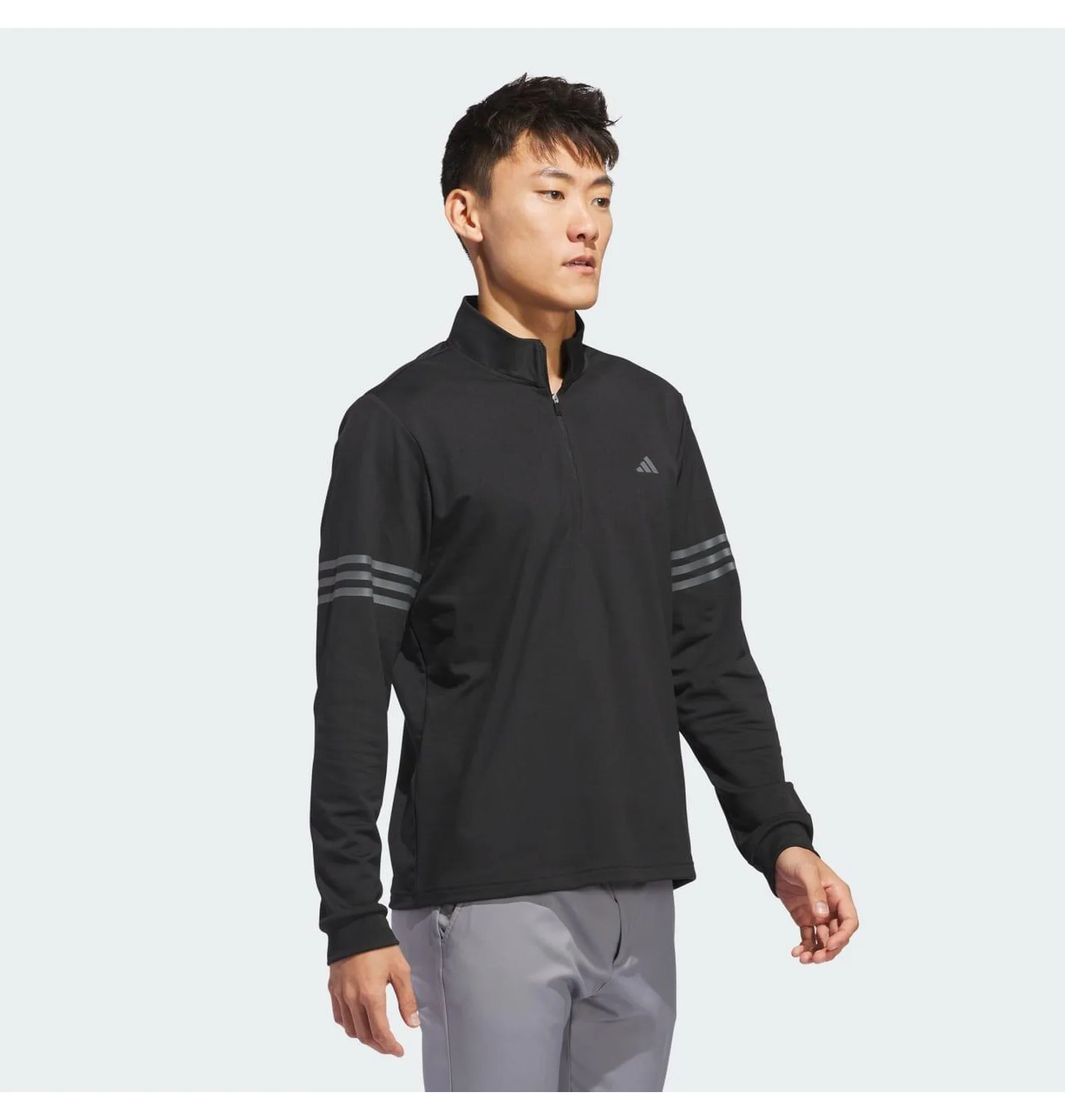 ᐉ Кофта мужская Adidas 3-Stripes Half-Zip Performance Black