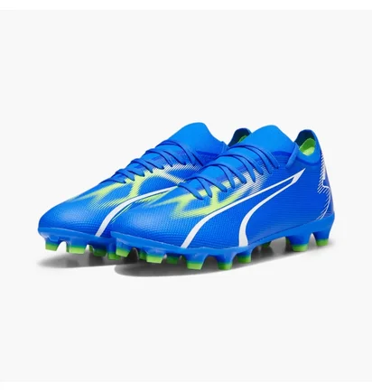 Бутсы унисекс Puma Ultra Match Fg/Ag Blue 107347-03