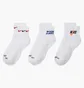 Носки унисекс Nike U Nk Everyday Plus Cush Ankle White (3 пары) DH3827-902