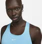 Топ женский Nike Swoosh WomenS Medium-Support 1-Piece Pad Sports Bra Light Blue BV3636-416