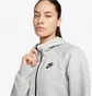 Толстовка женская Nike Sportswear Tech Fleece Windrunner Full-Zip Hoodie Grey FB8338-063