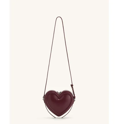Сумка жіноча JW PEI Arlene Heart Shaped Bag Bordo BB2024BG97376JWP