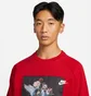 Свитшот мужской Nike Masterpiece Pack Photo Print Crew Neck Fleece Sweatshirt Red Dd6515-687