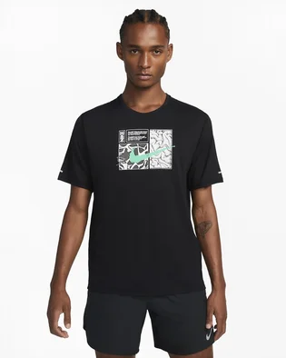 Футболка мужская Nike Dri-Fit Miler D.Y.E. Black Dq6508-010