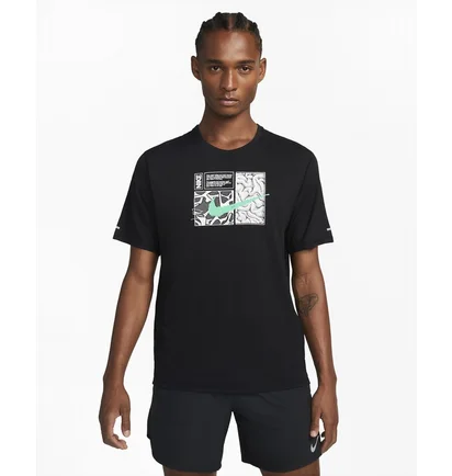 Футболка чоловіча Nike Dri-Fit Miler D.Y.E. Black Dq6508-010