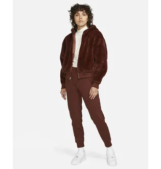Куртка жіноча Nike Womens Faux Fur Jacket Brown Dd5116-273