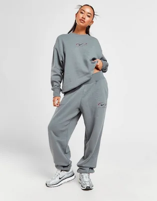 Штани жіночі Nike Ns Phnx Flc Hr Os Pant Prnt Grey FN7716-084