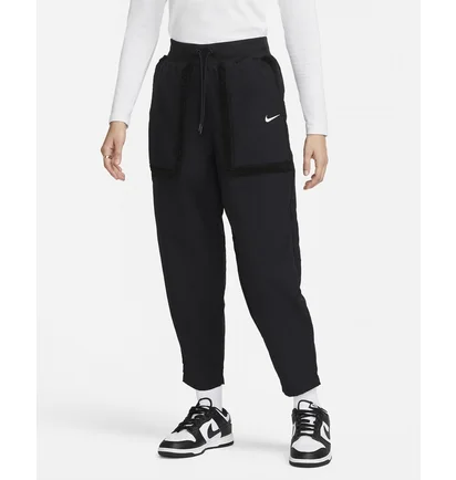 Штаны женские Nike Sportswear Essential WomenS Woven High-Waisted Curve Pants Black DQ6809-010