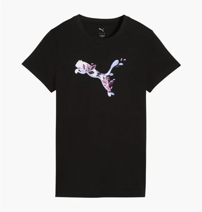 Футболка жіноча Puma Floral Cat Graphic Black 691912-01