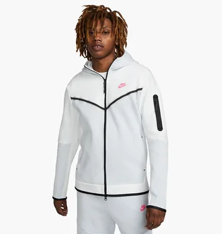 Толстовка мужская Nike Sportswear Tech Fleece Full-Zip Hoodie White DV0537-121