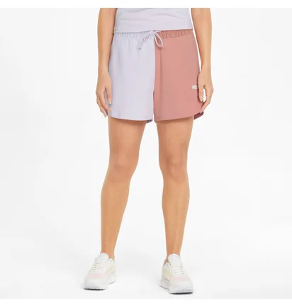 Шорты женские Puma Power High-Waist Beige/Violet 848405-17