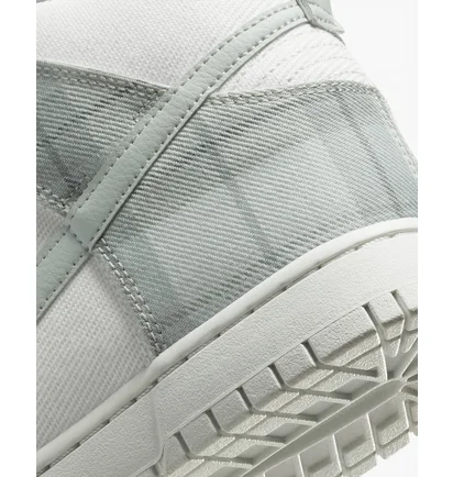 Кросівки чоловічі Nike Dunk High Retro Se Plaid Casual Shoes White/Grey Dv0826-100