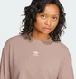 Лонгслив женский Adidas Essentials Wide Rib Beige JD5120