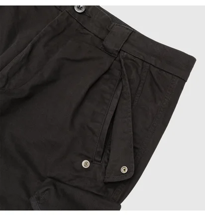 Штаны мужские C.P. Company Stretch Sateen Loose Cargo Pants Black 15CMPA123A-005529G