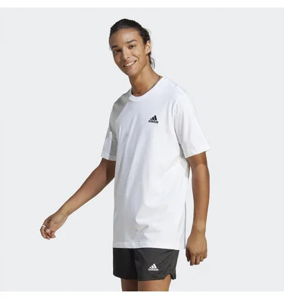 Футболка мужская Adidas Essentials Single Jersey Embroidered Small Logo Tee White Ic9286