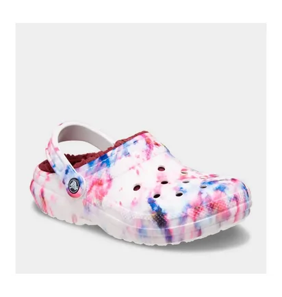 Сандалі дитячі Crocs Classic Lined Tie Dye Multi 206341-6TS