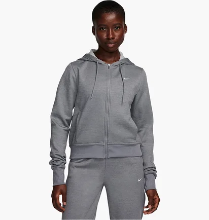 Толстовка жіноча Nike Therma-Fit One Full-Zip Hoodie Grey FB5216-091