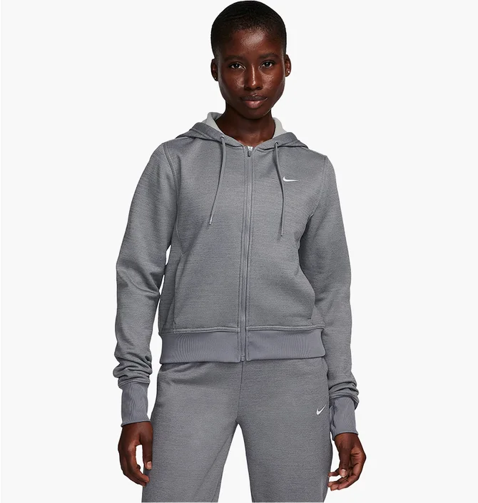 Толстовка жіноча Nike Therma-Fit One Full-Zip Hoodie Grey FB5216-091