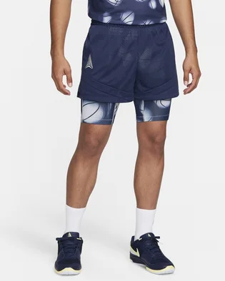 Шорты мужские Nike Ja Dri-Fit 2-In-1 4 Basketball Shorts Blue FQ1022-410
