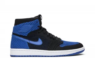 Кроссовки мужские Air Jordan 1 Retro High Og Flyknit Black/Blue 919704-006