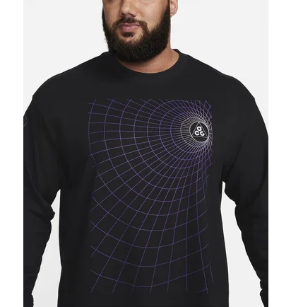 Лонгслив мужской Nike Acg Manhole Long-Sleeve T-Shirt Black FJ1133-010
