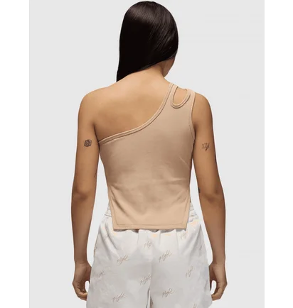 Майка женская Air Jordan Asymmetrical Rib Tank Beige FN5798-244