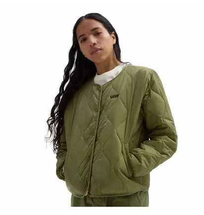 Куртка женская Vans Forces Os Short Rev Liner Jacket Green VN0A7RNGCDK