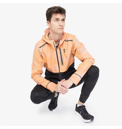 Ветровка мужская On Weather Jacket Lumos- Woodrose/Black Orange 1MD30311285