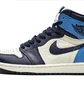 Кроссовки мужские Air Jordan 1 Retro High Og Blue/Beige 555088-140