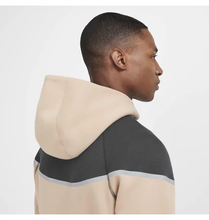 Толстовка чоловіча Nike Tech Fleece Reflective Beige HQ3746-200