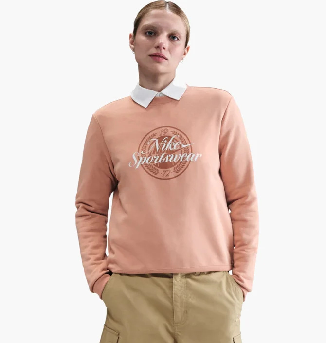Світшот жіночий Nike Sportswear Club Fleece Peach HV2342-688