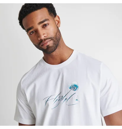 Футболка чоловіча Air Jordan Metallic Spring Graphic T-Shirt White Dv8418-100