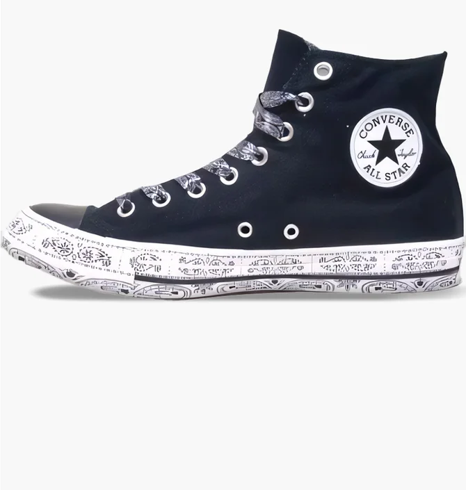 Кеды женские Converse X Miley Cyrus Chuck Taylor Hi Black 162234C