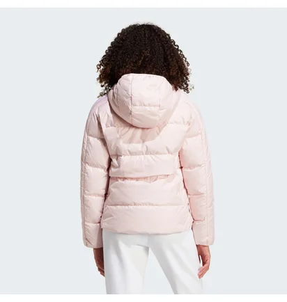 Куртка жіноча Adidas Essentials 3-Stripes Mid Down Hooded Jacket Peach IX8923
