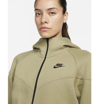 Толстовка жіноча Nike Sportswear Tech Fleece Windrunner Full-Zip Hoodie Olive FB8338-276