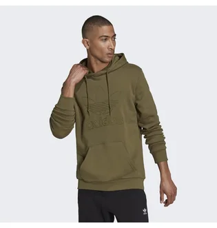 Худи мужское Adidas Graphics Trefoil Series Hoodie Olive H13499