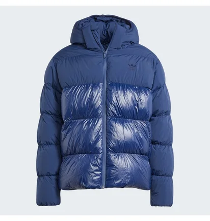 Пуховик чоловічий Adidas Adicolor Down Regen Hooded Puffer Jacket Blue IL2570